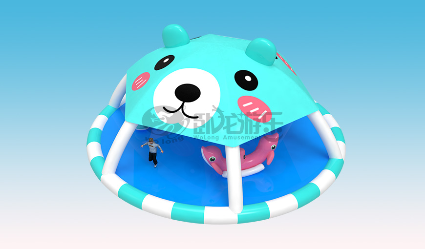 小熊遮阳水床